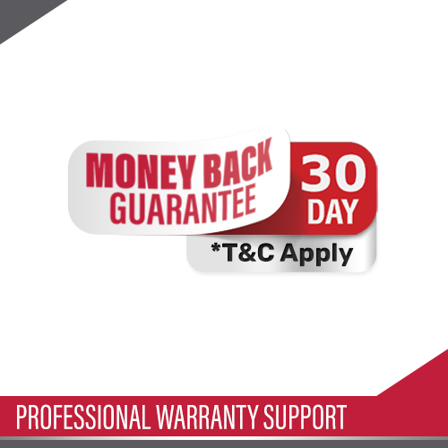 Professional warranty support.