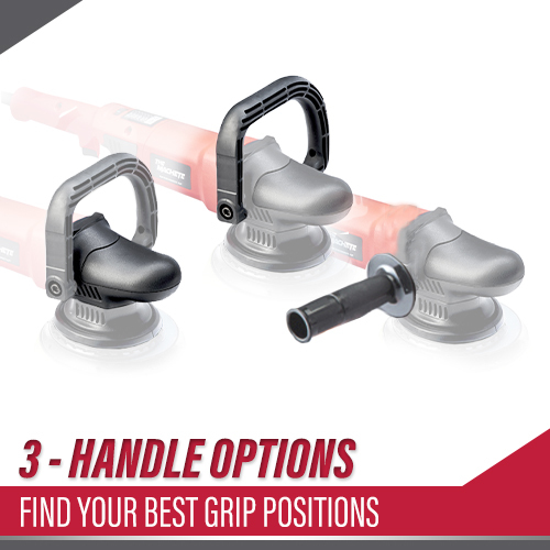 3-Handle options, find your best grip positions