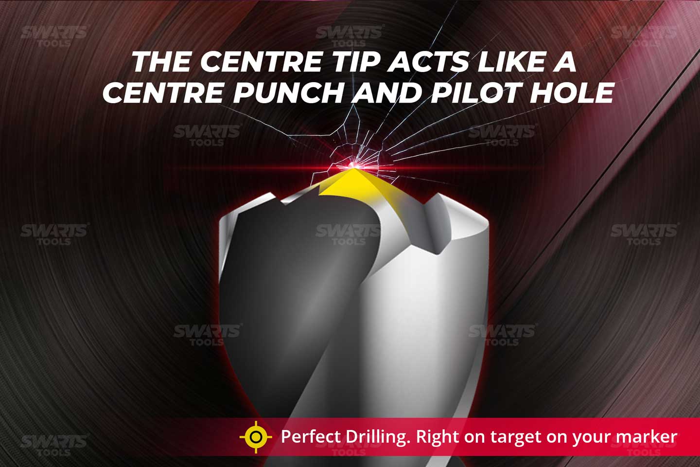 Bullseye self-centering technology drill bits