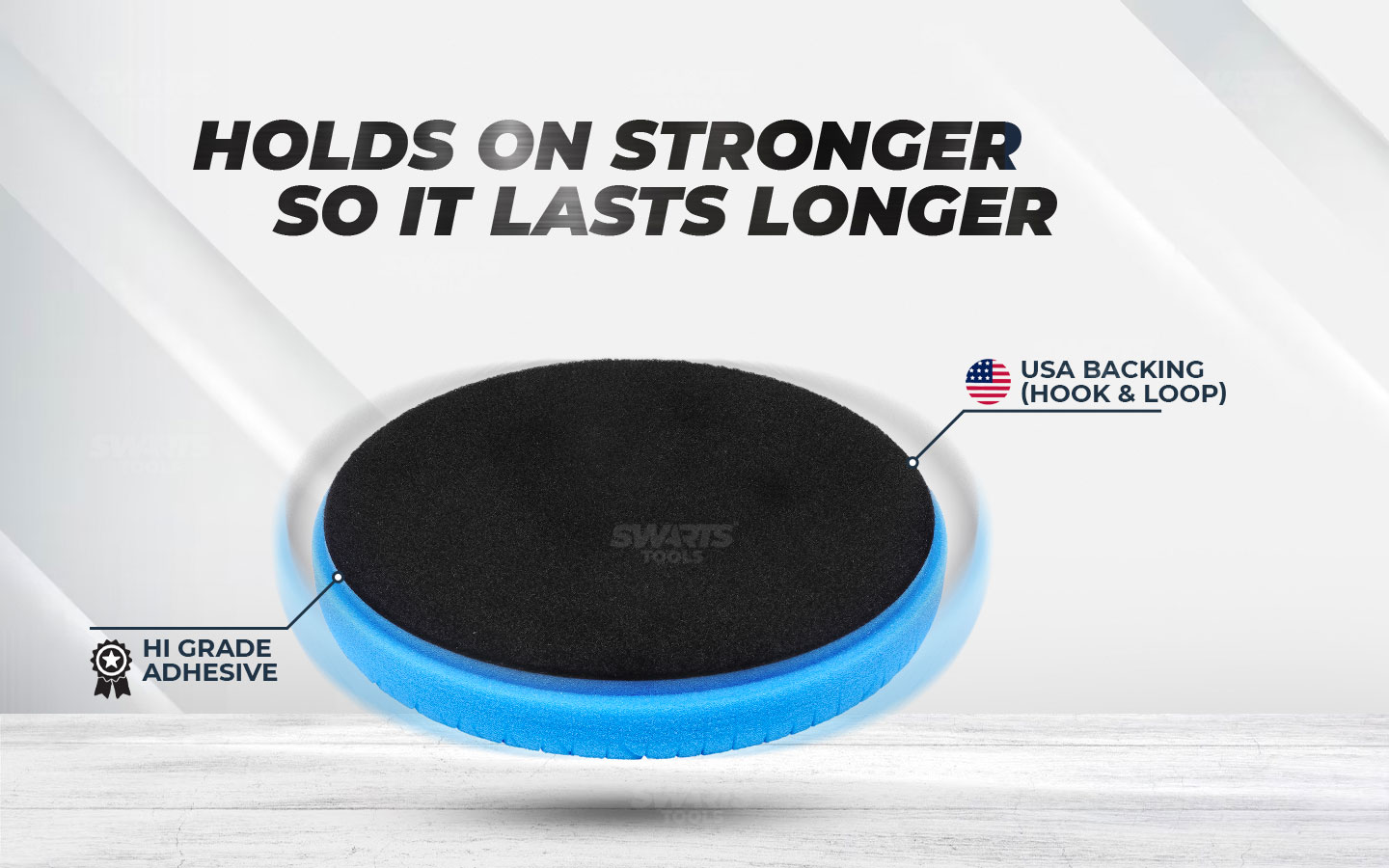 Holds on stronger, so it lasts longer - High grade adhesive - USA backing velcro - hook and loop