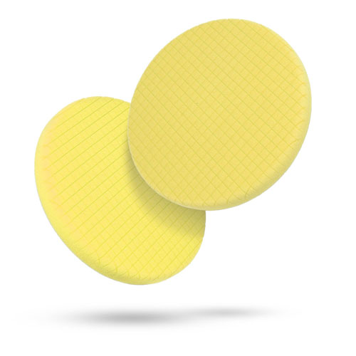 180mm 7inch Yellow Cross Cut Foam Polisher Buffing Pads
