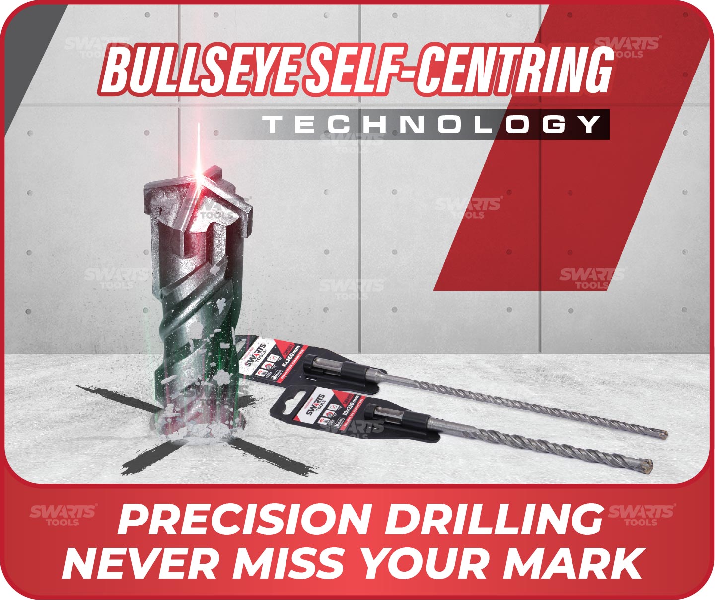 PRECISION DRILLING with BULLSEYE SELF-CENTRING TECH