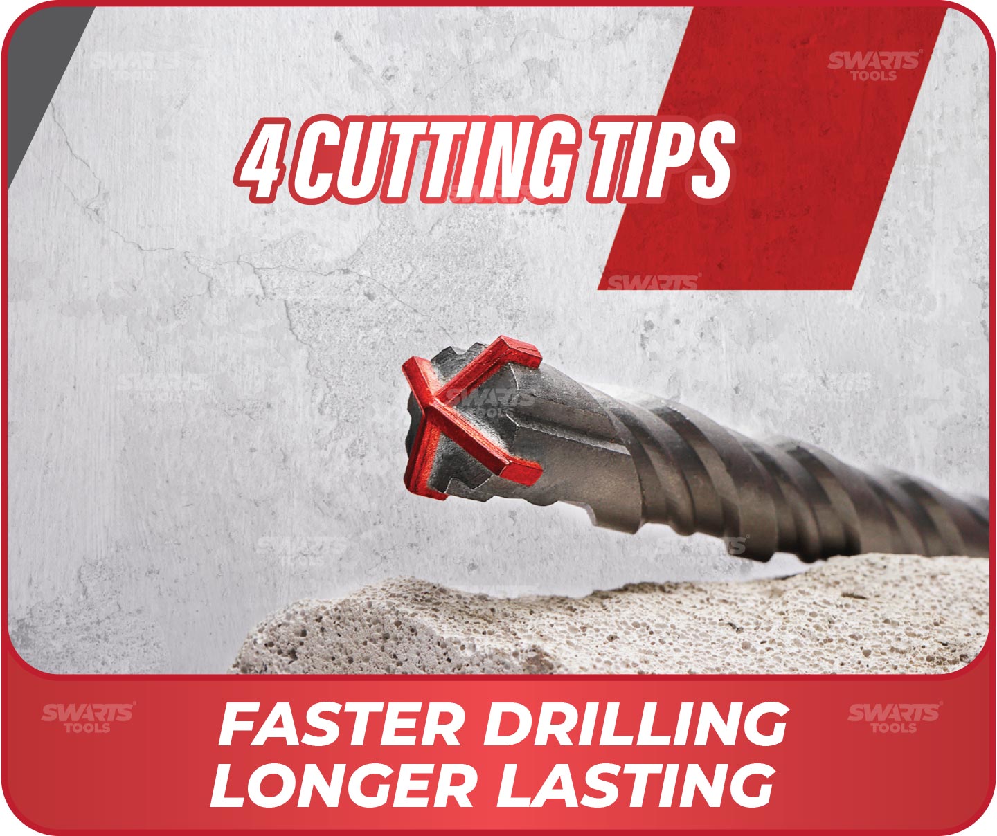 4 CUTTING TIPS, FASTER DRILLING LONGER LASTING
