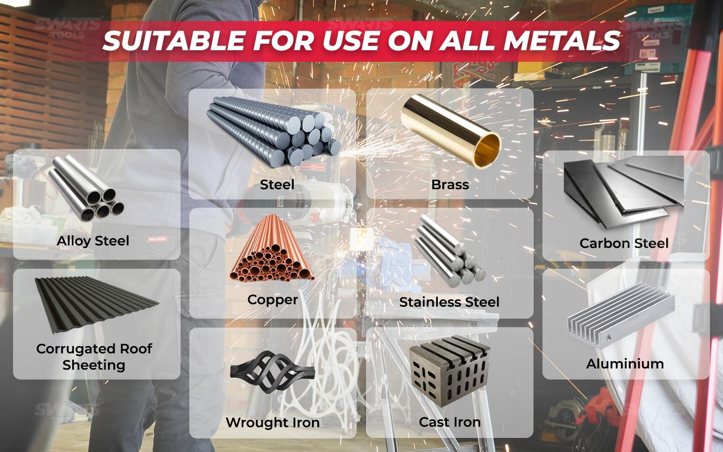Suitable for use on all metals