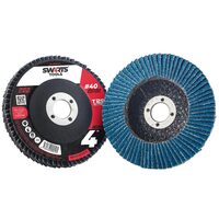 4" 100mm Blue Cubic Zirconia Flap Wheels