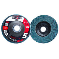 5" 125mm Blue Cubic Zirconia FLAT Flap Wheels