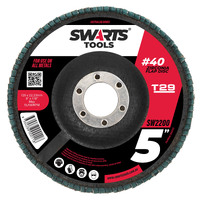 5" 125mm 40 Grit Blue Cubic Zirconia Flap Wheels 10pc 