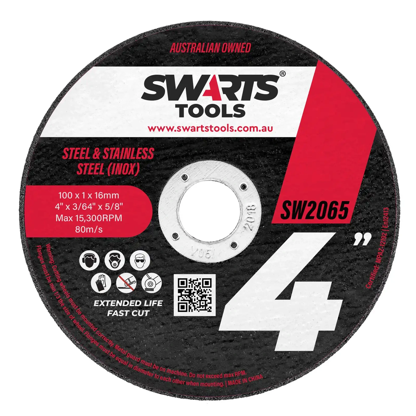 4" 100mm Thin Angle Grinder Cutting Discs 25pc 