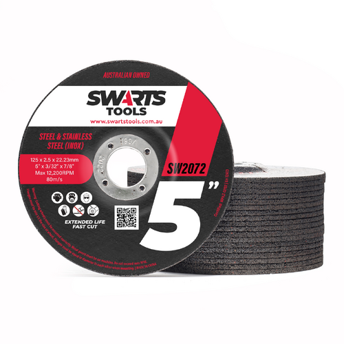 5" 125mm x 2.5mm Thick Angle Grinder Cutting Discs 25pcs 