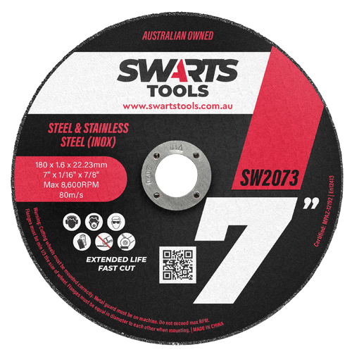 7" 180mm Thin Angle Grinder Cutting Discs 25pc 
