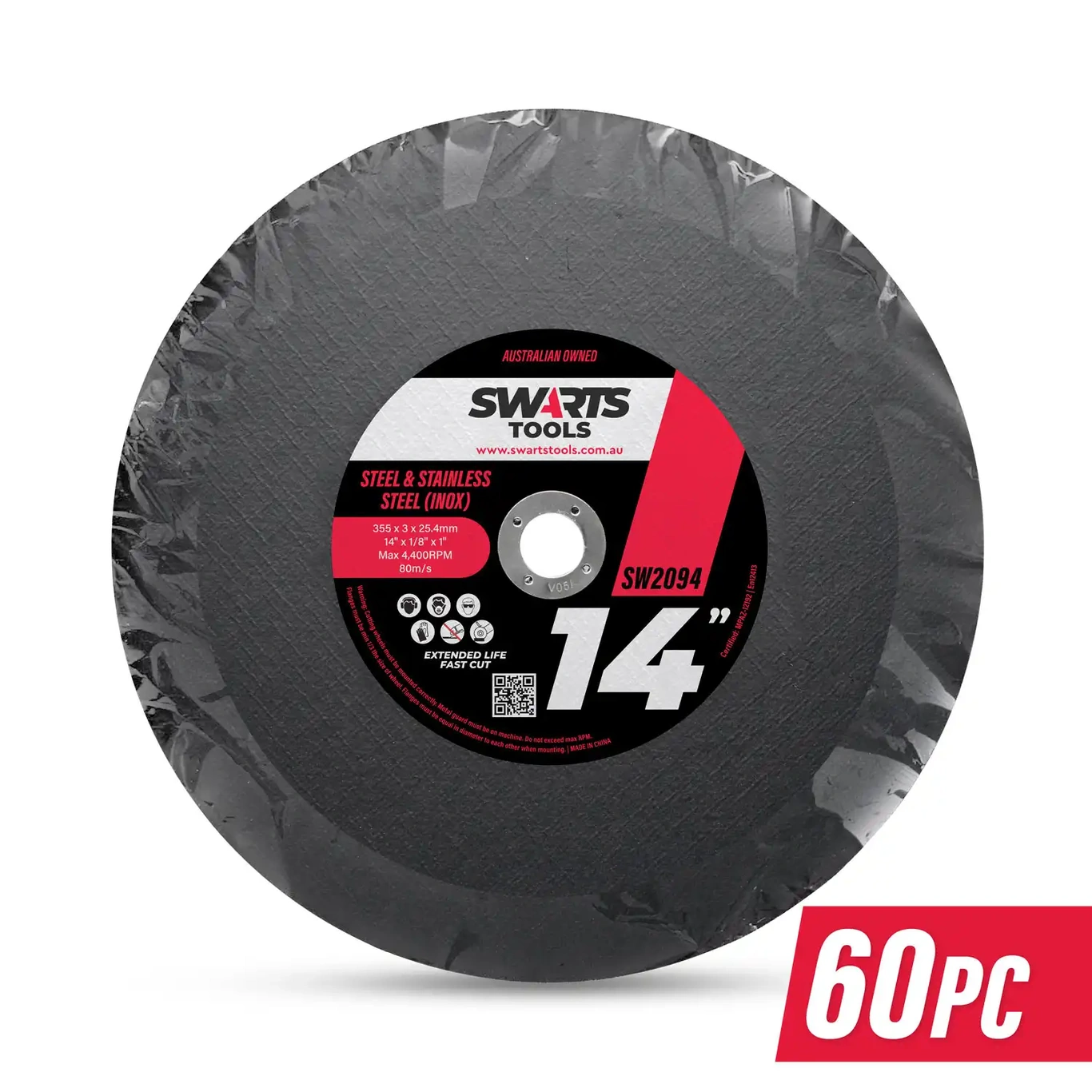 14" 355mm Cut Off Wheels 60pc