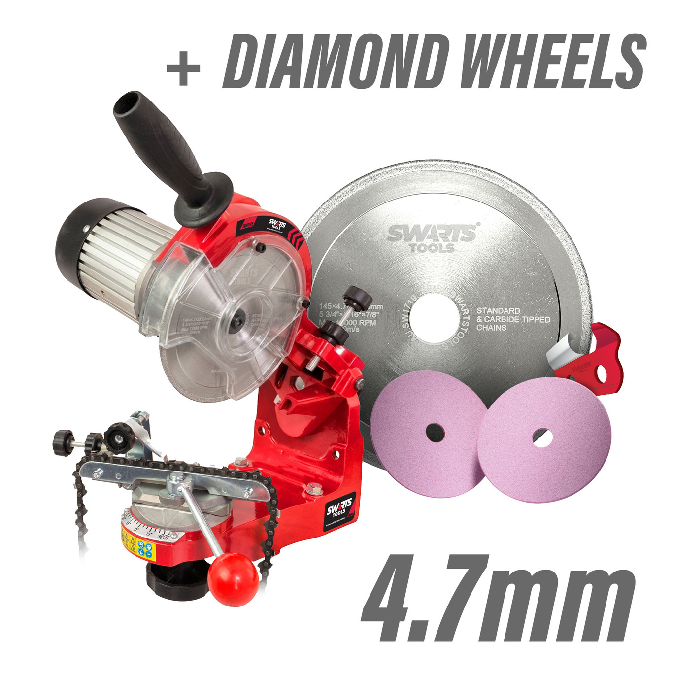 350W Premium Electric Chainsaw Sharpener 4.7mm Diamond Wheel